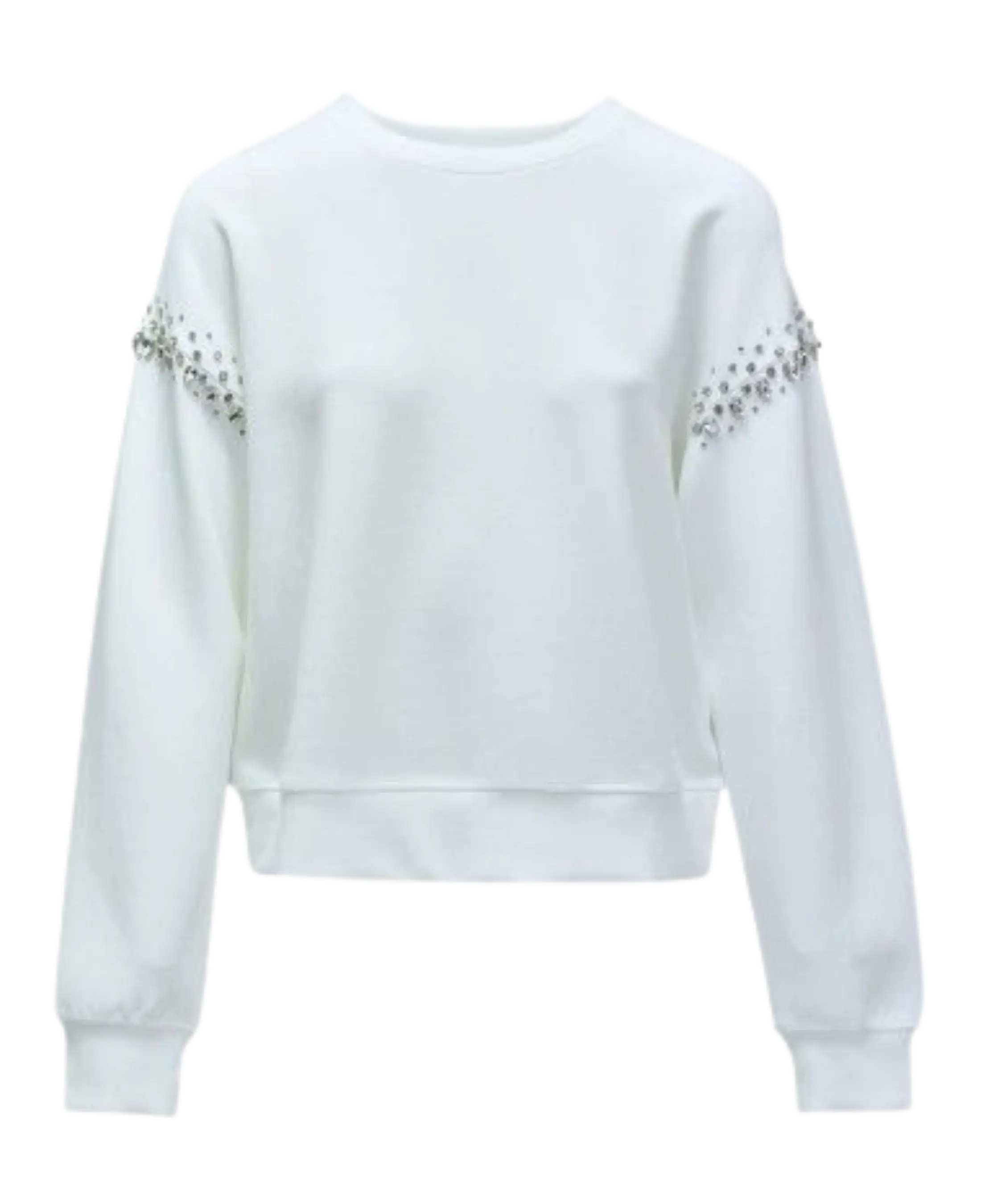 Sudadera SALSA JEANS con Brillantes Blanco – ECRU