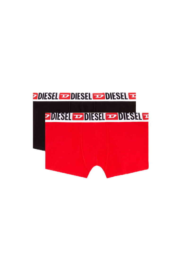Pack de Dos Calzoncillos Diesel Boxers Negro y Rojo