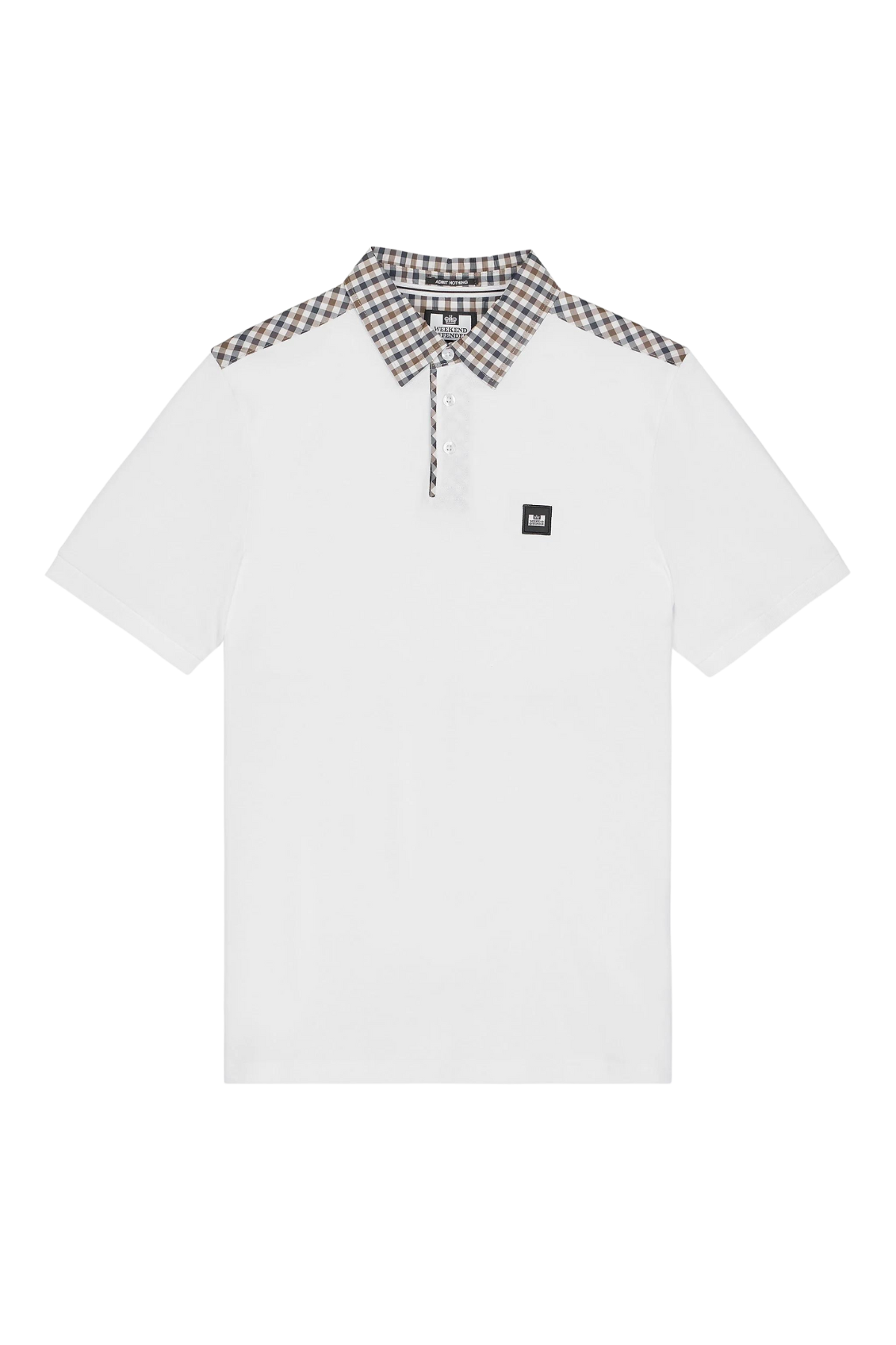 Polo Weekend Offender Costa Mid Check Collar White