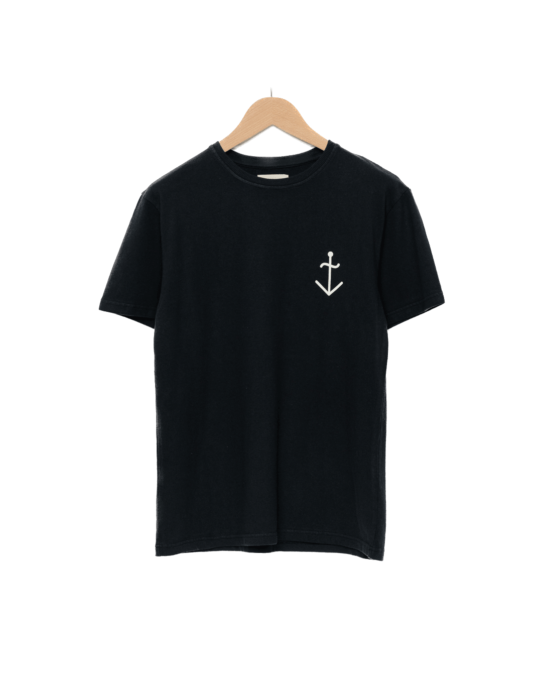 Camiseta Dantas Dark Navy Ecru Logo - ECRU