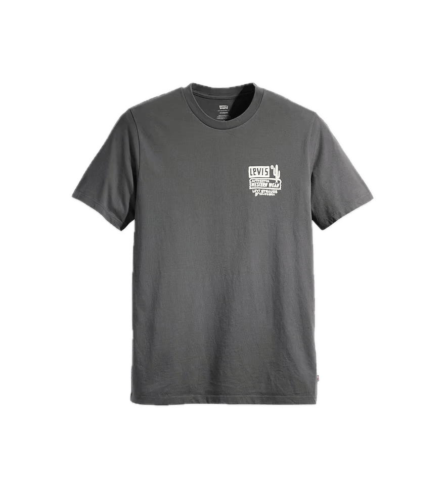 Camiseta Levi's® Space Cowboy Andesite Ash Negro - ECRU