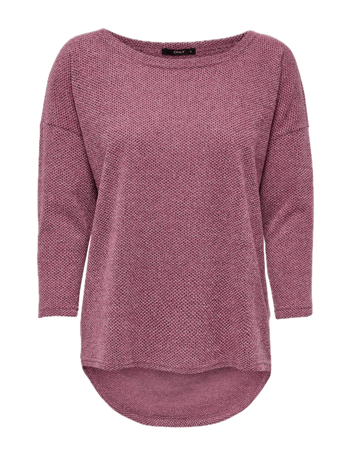 Camiseta ONLY Alba Oversize 3/4 Dry Rose - ECRU