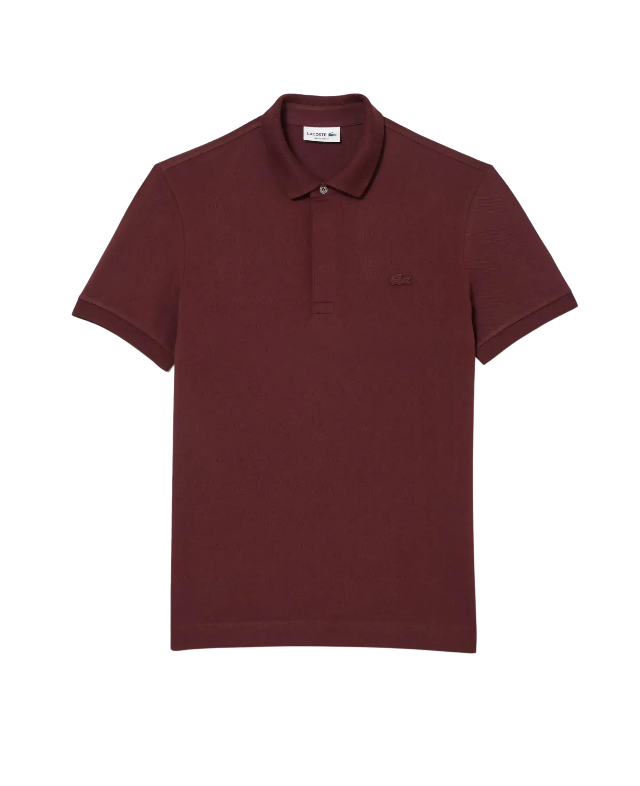 Polo Lacoste Paris Regular Fit Burgundy ECRU