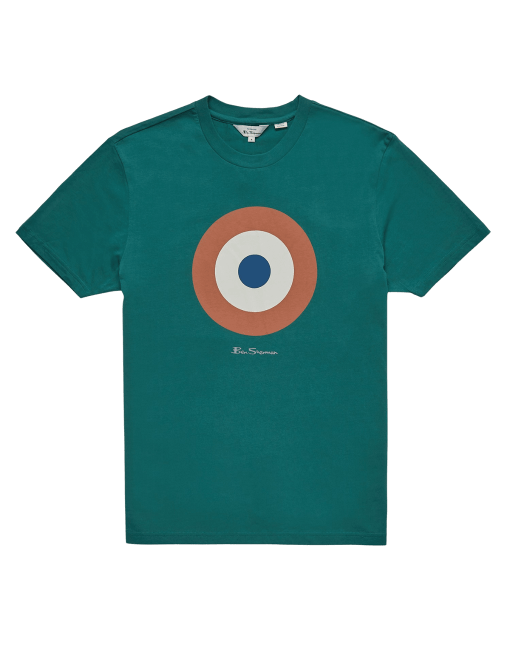 Camiseta Signature Target Dark Emerald - ECRU
