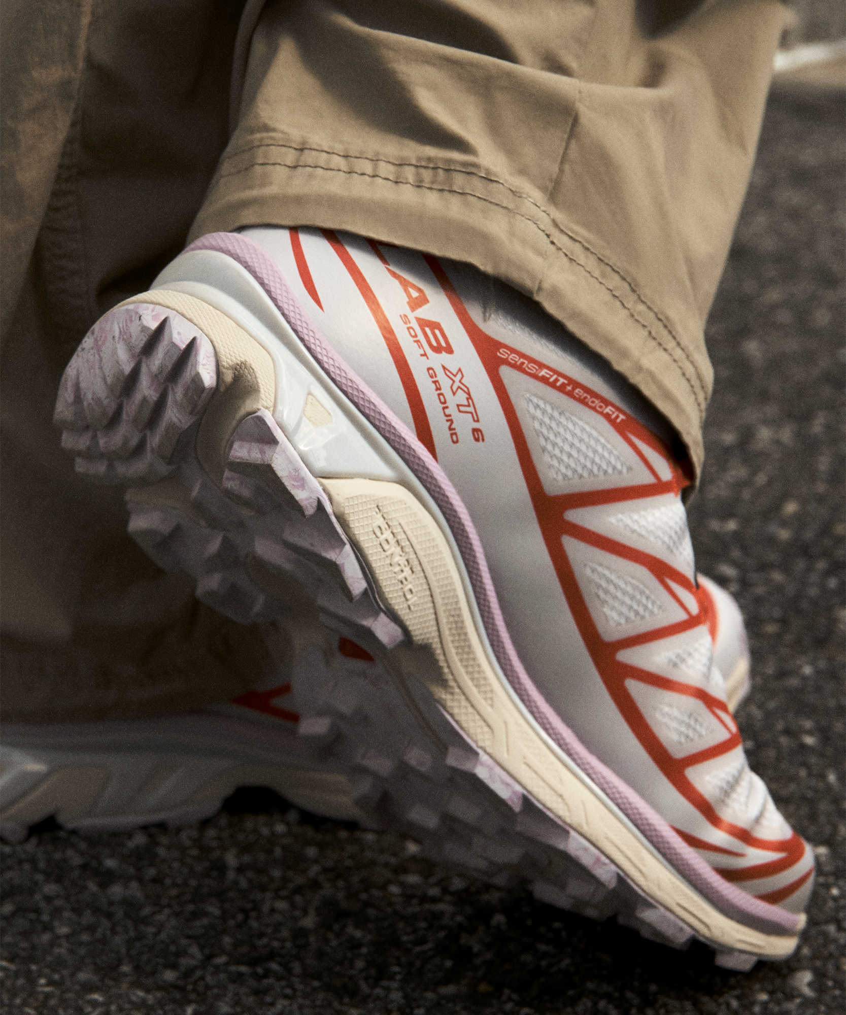 Campaña Salomon Nostalgia: XT-6 en Lilac Ash / Fiesta / Dawn Pink