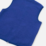 Chaleco UNIVERSAL WORKS Wool Fleece Zip Blue, vista posterior