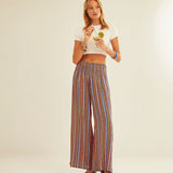 Pantalón XANTIK Goma Cintura Blue Beans