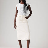 Falda LEVI'S® con Abertura de Tiro Alto Blanca Snowing In La