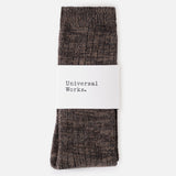 Calcetines UNIVERSAL WORKS Slub Knit Slub Sock Charcoal - vista oficial 2