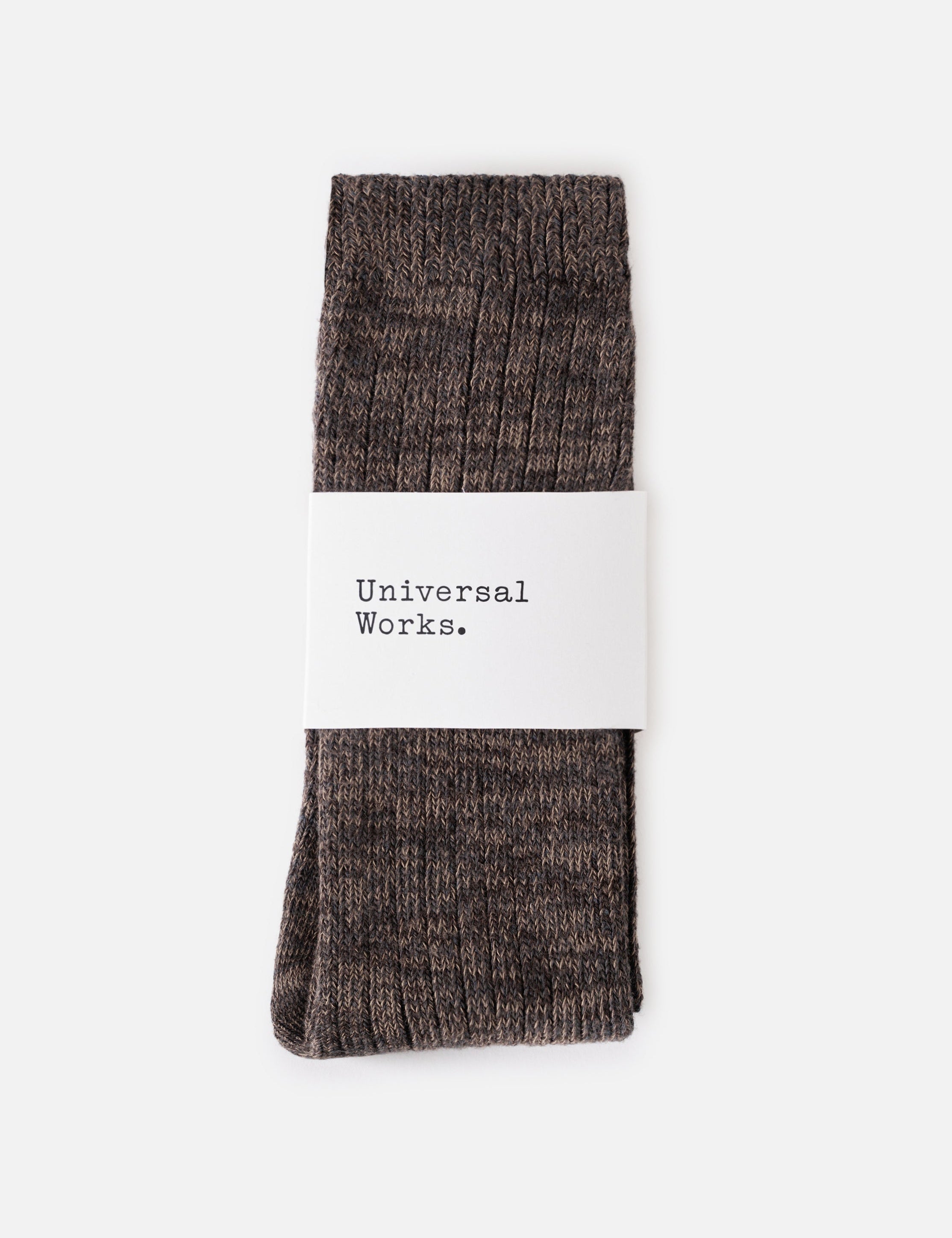 Calcetines UNIVERSAL WORKS Slub Knit Slub Sock Charcoal - vista oficial 2