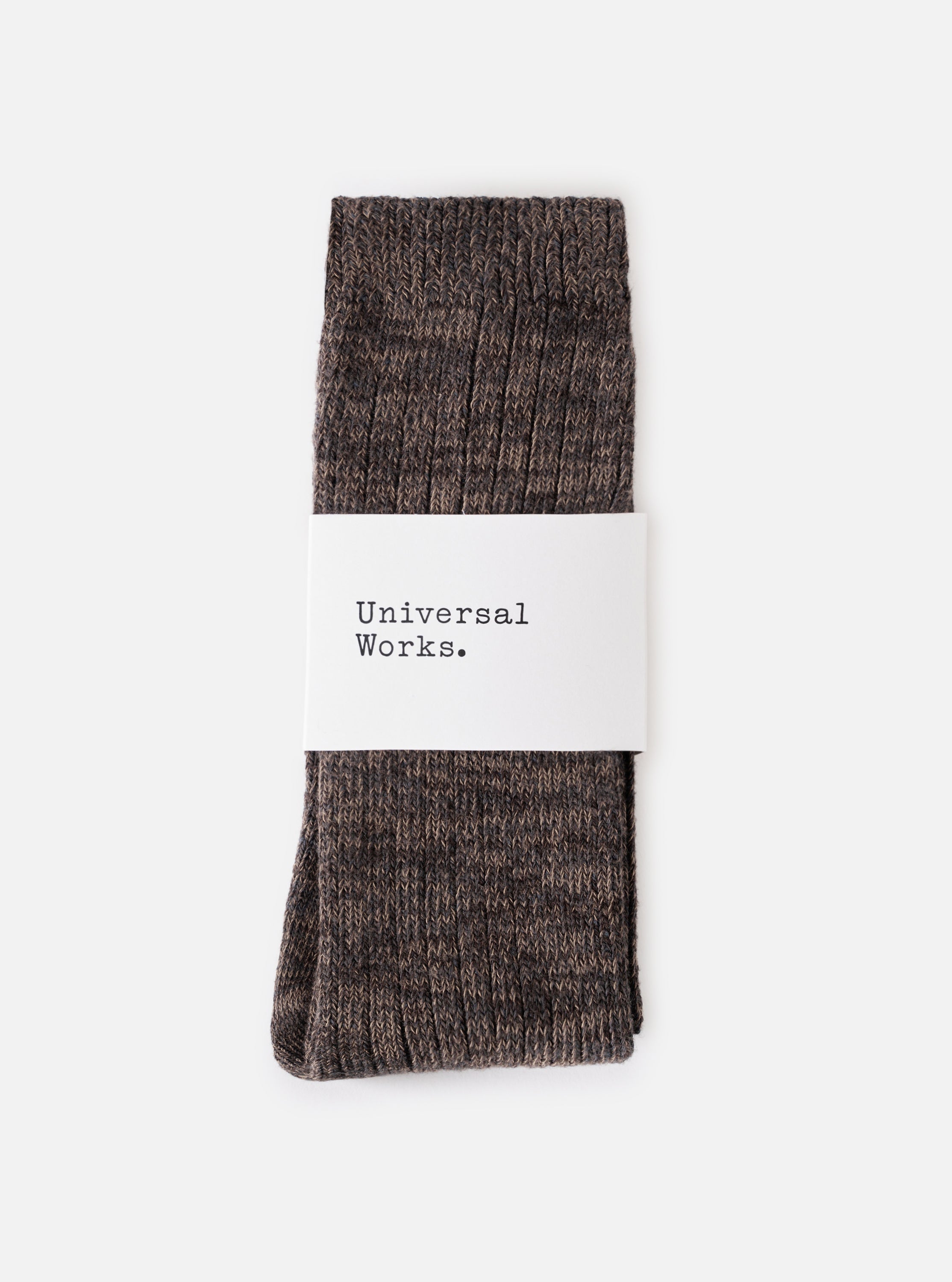 Calcetines UNIVERSAL WORKS Slub Knit Slub Sock Charcoal - vista oficial 2