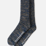 Calcetines UNIVERSAL WORKS Slub Knit Slub Sock Dark Navy - vista oficial 1