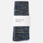 Calcetines UNIVERSAL WORKS Slub Knit Slub Sock Dark Navy - vista oficial 2