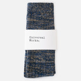 Calcetines UNIVERSAL WORKS Slub Knit Slub Sock Dark Navy - vista oficial 2