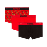 Pack de 3 Calzoncillos DIESEL Boxers Damien Rojo