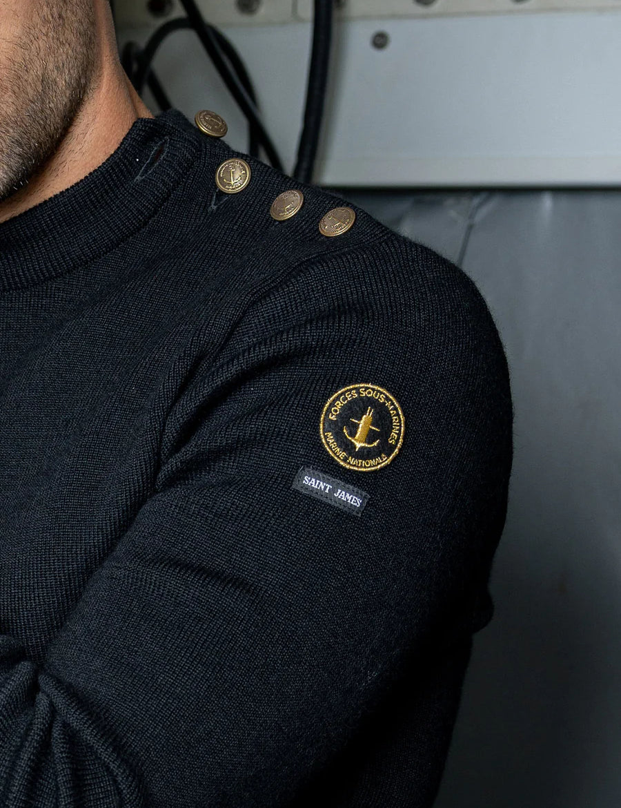 Jersey SAINT JAMES x Marine Nationale Noir