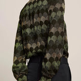 Blusa KING LOUIE Maisie Diva Olive Green