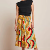 KING LOUIE Judy Harvest Yellow Falaise Skirt