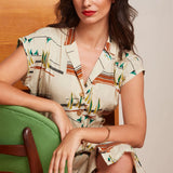 KING LOUIE Irene Antibes Creme Kleid