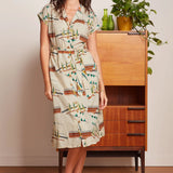 KING LOUIE Irene Antibes Creme Kleid