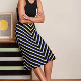 KING LOUIE Juno Midirock Schwarz Embla Streifen