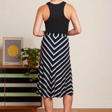 KING LOUIE Juno Midirock Schwarz Embla Streifen