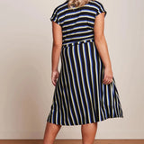 Vestido KING LOUIE Abigail Black Embla Stripe