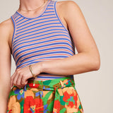 KING LOUIE Elvira Camisole Baja Surf Stripe T-Shirt