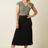 Camiseta KING LOUIE Double V Top Beebop Stripe Black