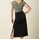 Camiseta KING LOUIE Double V Top Beebop Stripe Black