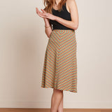 KING LOUIE Juno Midi Beebop Skirt Custard Yellow