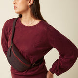 Bolso KING LOUIE Tweedy Bordeaux Red
