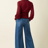 Jersey KING LOUIE Flavia Top Berry