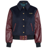 Chaqueta KING LOUIE Billie Baseball Bordeaux Red - Shine