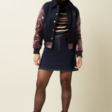 Chaqueta KING LOUIE Billie Baseball Bordeaux Red - Shine