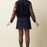 Chaqueta KING LOUIE Billie Baseball Bordeaux Red - Shine