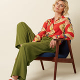 Pantalón KING LOUIE Irma Woodbine Green