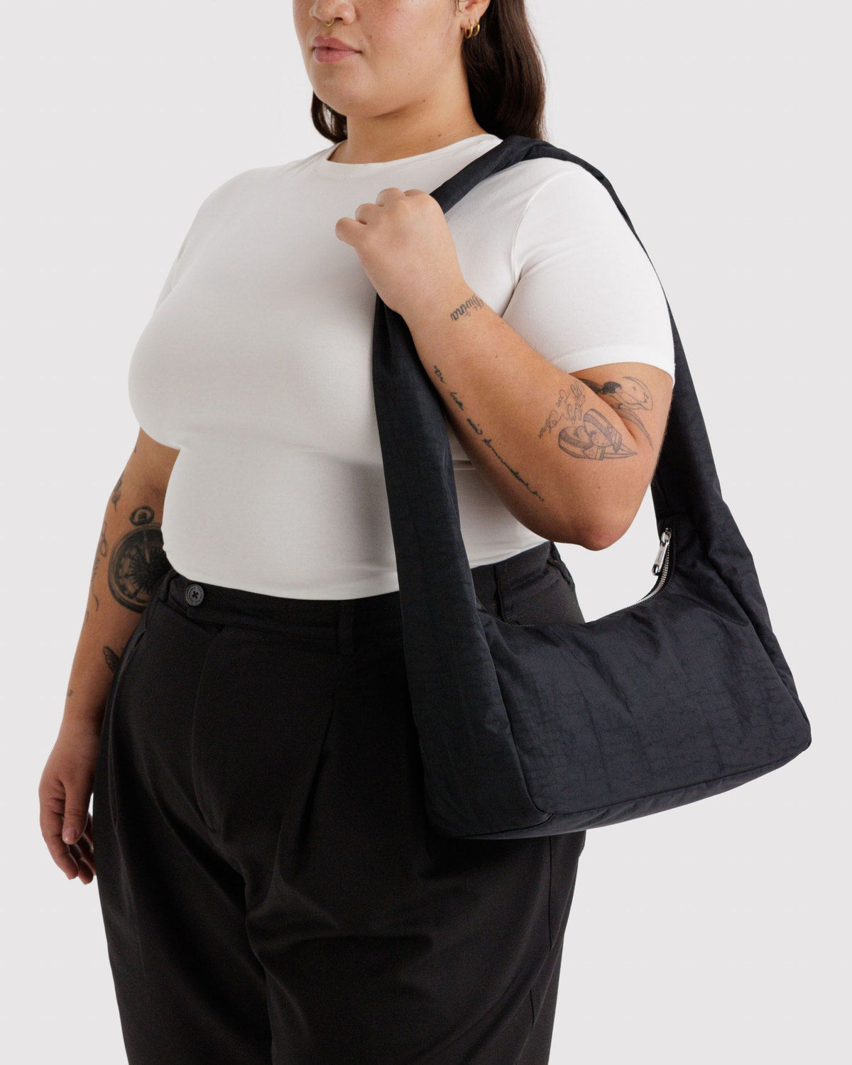 Bolso BAGGU Nylon Meringue Black