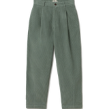 Pantalón TWOTHIRDS Haruku Corduroy Washed Green - vista frontal