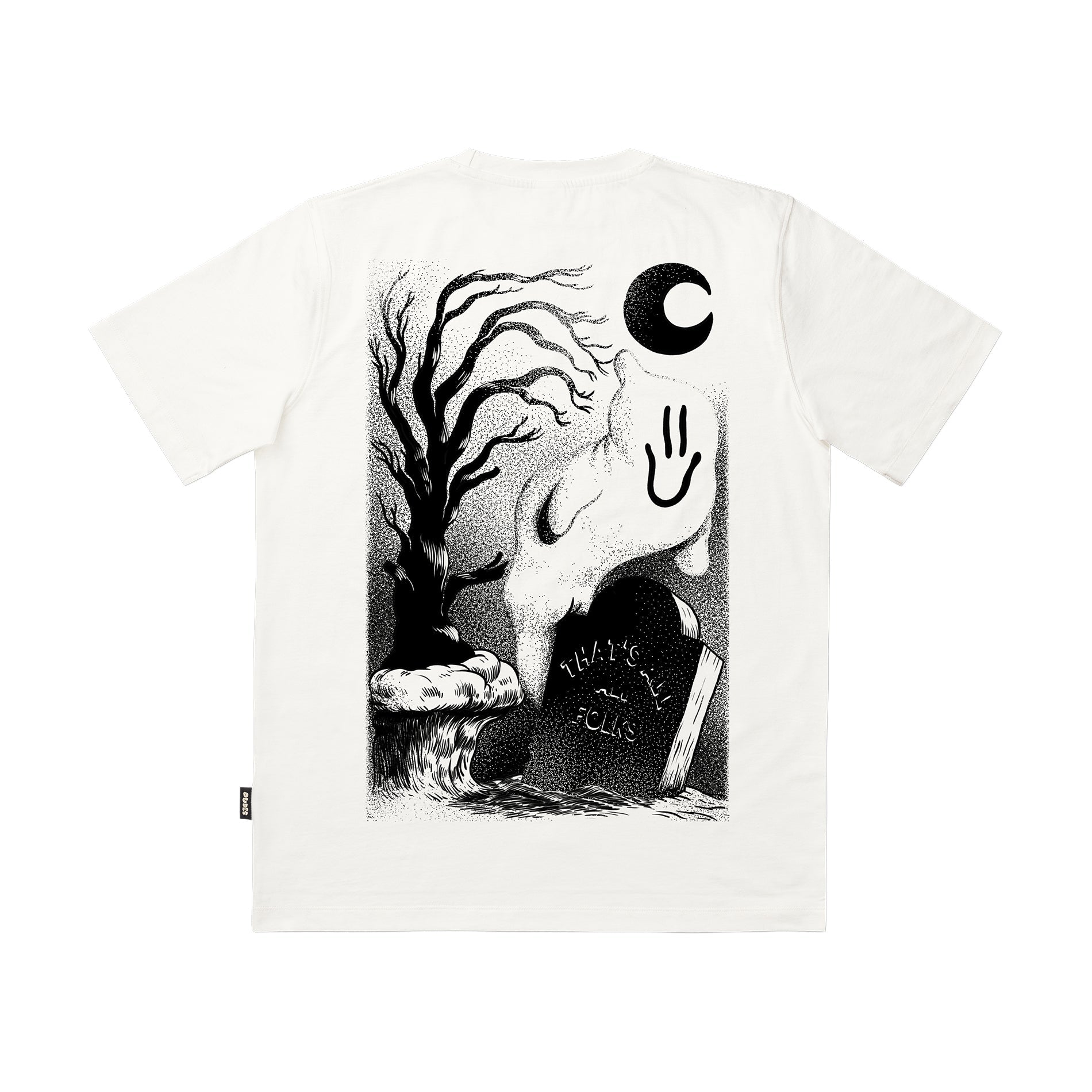 Camiseta THE DUDES Ghost Cliff Off White