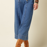 Pantalón KING LOUIE Melody Culotte Stone Denim
