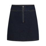 Falda KING LOUIE Olivia Zip Walker Denim Indigo Blue