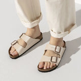 BIRKENSTOCK Arizona Birko-Flor Graceful Pearl White Sandalen