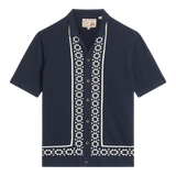Camisa BEN SHERMAN Floral Border Dark Navy