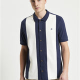 Camisa BEN SHERMAN Mod Piqué Dark Navy