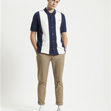 Camisa BEN SHERMAN Mod Piqué Dark Navy