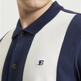 Camisa BEN SHERMAN Mod Piqué Dark Navy