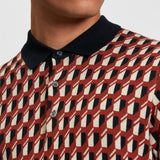 Polo BEN SHERMAN Jacquard Black