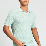 Polo BEN SHERMAN Wave Texture Mint