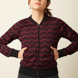 Chaqueta KING LOUIE Bessie Estelle Zigzag Bordeaux Red